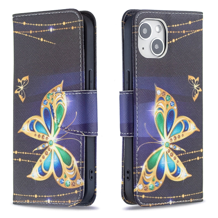 Colored Drawing Pattern Flip Leather Phone Case