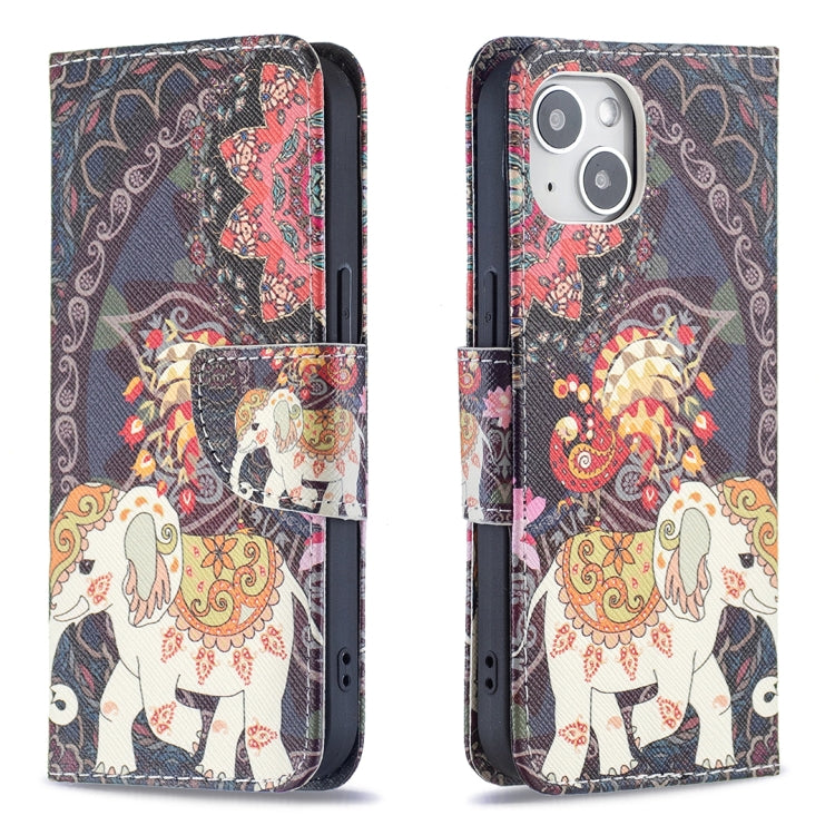Colored Drawing Pattern Flip Leather Phone Case