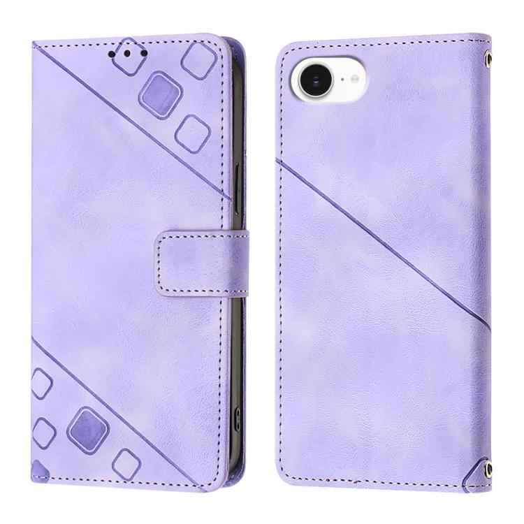 Skin-feel Embossed Leather Phone Case, For iPhone 17 Pro Max, For iPhone 17 Pro, For iPhone 17, For iPhone Air, For iPhone SE 2024, For iPhone 16 Pro Max, For iPhone 16 Pro, For iPhone 16 Plus