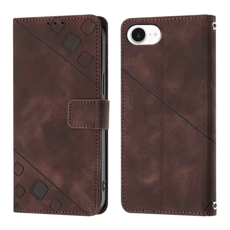 Skin-feel Embossed Leather Phone Case, For iPhone 17 Pro Max, For iPhone 17 Pro, For iPhone 17, For iPhone Air, For iPhone SE 2024, For iPhone 16 Pro Max, For iPhone 16 Pro, For iPhone 16 Plus