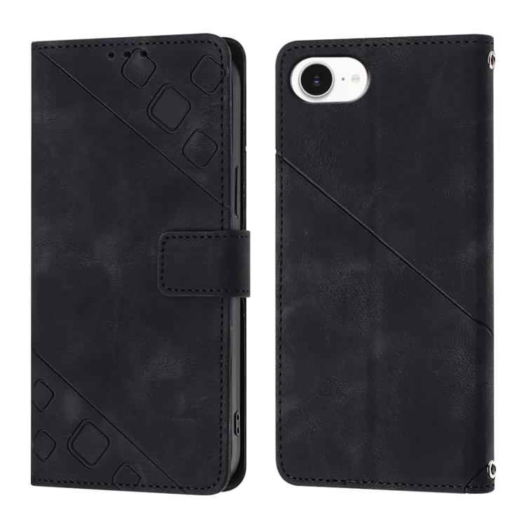 Skin-feel Embossed Leather Phone Case, For iPhone 17 Pro Max, For iPhone 17 Pro, For iPhone 17, For iPhone Air, For iPhone SE 2024, For iPhone 16 Pro Max, For iPhone 16 Pro, For iPhone 16 Plus