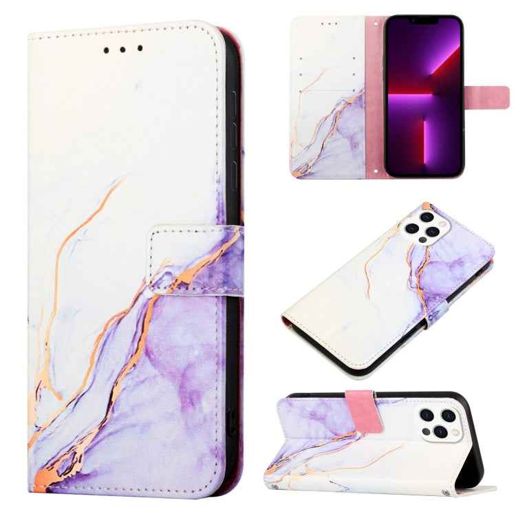 PT003 Marble Pattern Flip Leather Phone Case, For iPhone 15 Pro Max, For iPhone 15 Pro, For iPhone 15 Plus, For iPhone 15, For iPod Touch 7 / 6 / 5