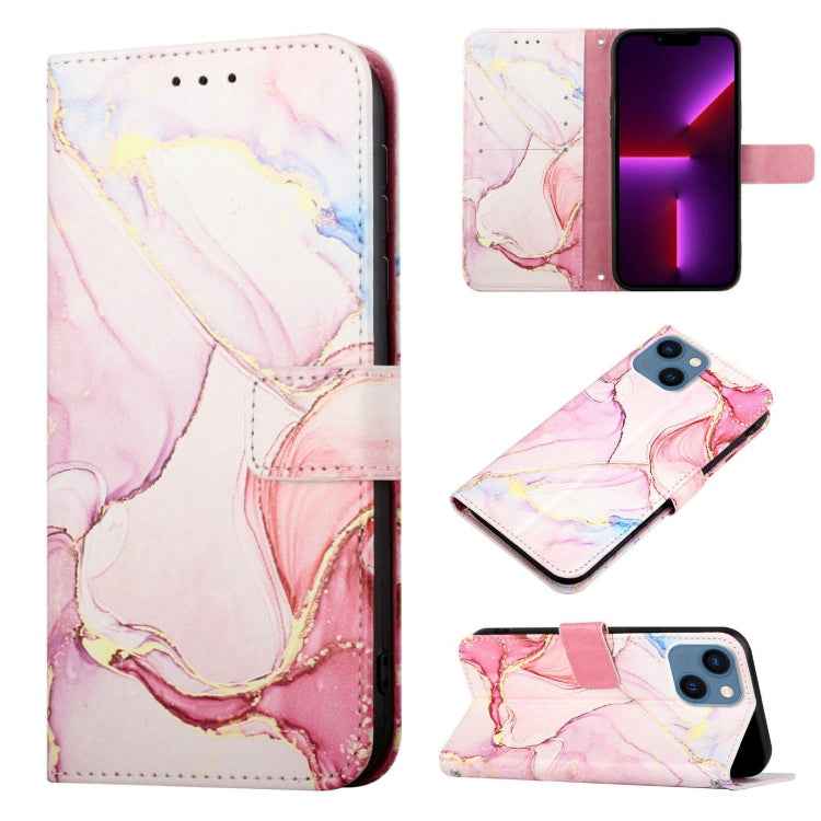 PT003 Marble Pattern Flip Leather Phone Case, For iPhone 15 Pro Max, For iPhone 15 Pro, For iPhone 15 Plus, For iPhone 15, For iPod Touch 7 / 6 / 5