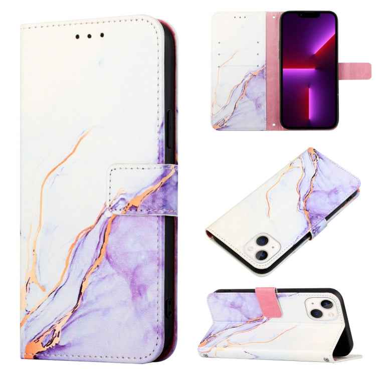 PT003 Marble Pattern Flip Leather Phone Case, For iPhone 15 Pro Max, For iPhone 15 Pro, For iPhone 15 Plus, For iPhone 15, For iPod Touch 7 / 6 / 5