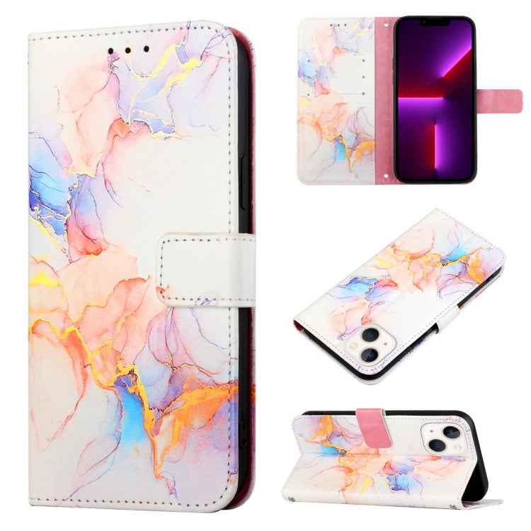 PT003 Marble Pattern Flip Leather Phone Case, For iPhone 15 Pro Max, For iPhone 15 Pro, For iPhone 15 Plus, For iPhone 15, For iPod Touch 7 / 6 / 5