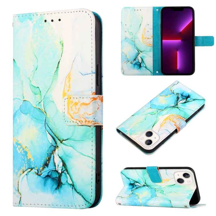 PT003 Marble Pattern Flip Leather Phone Case, For iPhone 15 Pro Max, For iPhone 15 Pro, For iPhone 15 Plus, For iPhone 15, For iPod Touch 7 / 6 / 5
