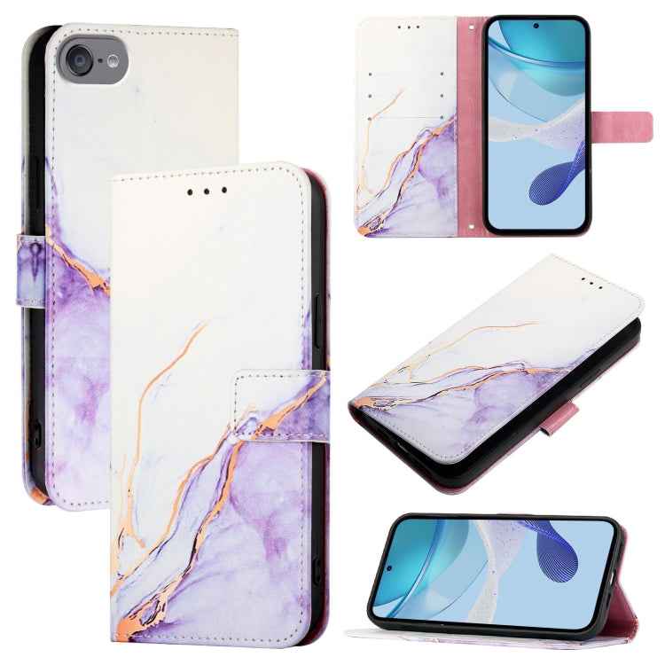 PT003 Marble Pattern Flip Leather Phone Case, For iPhone 15 Pro Max, For iPhone 15 Pro, For iPhone 15 Plus, For iPhone 15, For iPod Touch 7 / 6 / 5