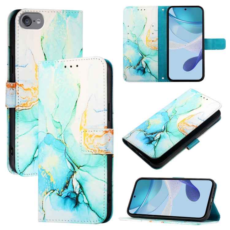 PT003 Marble Pattern Flip Leather Phone Case, For iPhone 15 Pro Max, For iPhone 15 Pro, For iPhone 15 Plus, For iPhone 15, For iPod Touch 7 / 6 / 5