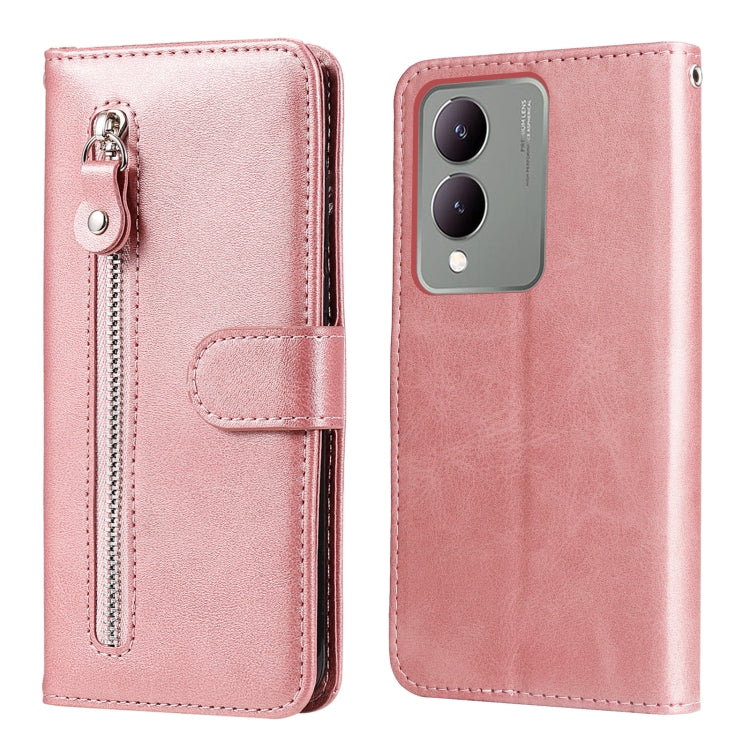 Fashion Calf Texture Zipper Leather Phone Case, For vivo Y03 4G, For vivo Y200 / V29e Global, For vivo Y17s, For vivo Y36 4G / 5G Global, For vivo Y78 5G Global