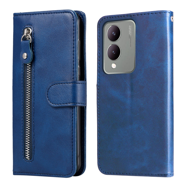Fashion Calf Texture Zipper Leather Phone Case, For vivo Y03 4G, For vivo Y200 / V29e Global, For vivo Y17s, For vivo Y36 4G / 5G Global, For vivo Y78 5G Global