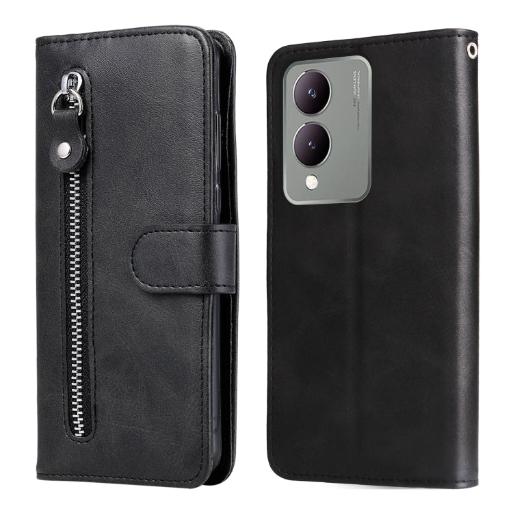 Fashion Calf Texture Zipper Leather Phone Case, For vivo Y03 4G, For vivo Y200 / V29e Global, For vivo Y17s, For vivo Y36 4G / 5G Global, For vivo Y78 5G Global