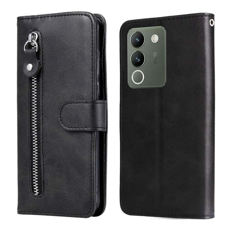 Fashion Calf Texture Zipper Leather Phone Case, For vivo Y03 4G, For vivo Y200 / V29e Global, For vivo Y17s, For vivo Y36 4G / 5G Global, For vivo Y78 5G Global