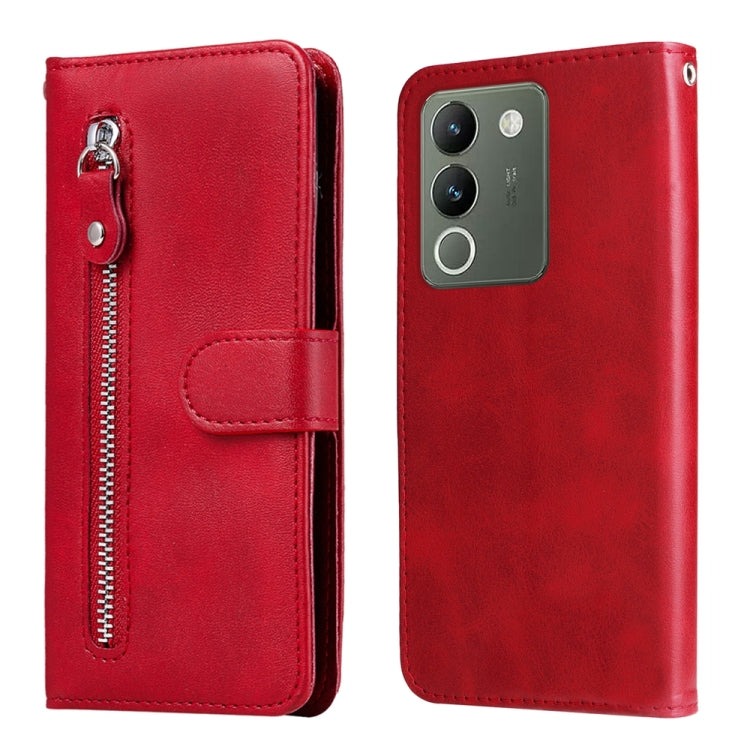 Fashion Calf Texture Zipper Leather Phone Case, For vivo Y03 4G, For vivo Y200 / V29e Global, For vivo Y17s, For vivo Y36 4G / 5G Global, For vivo Y78 5G Global