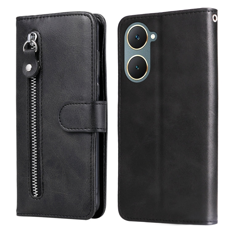 Fashion Calf Texture Zipper Leather Phone Case, For vivo Y03 4G, For vivo Y200 / V29e Global, For vivo Y17s, For vivo Y36 4G / 5G Global, For vivo Y78 5G Global