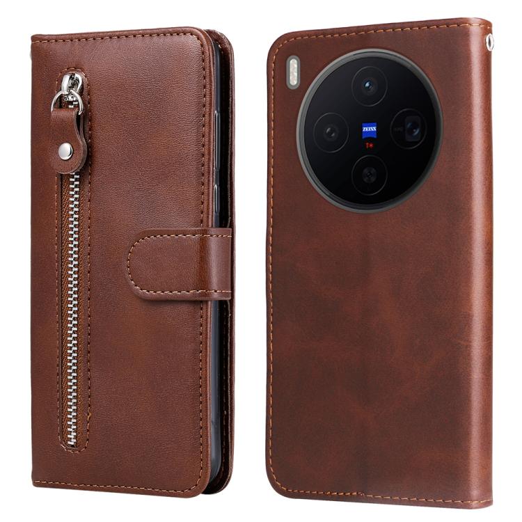 Fashion Calf Texture Zipper Leather Phone Case, For vivo Y600 Pro 5G, For vivo Y21 5G 2026 / vivo Y05 4G, For vivo V70 FE 5G, For vivo S50 5G / V70 5G, For vivo Y500 Pro 5G, For vivo X300 Pro, For vivo X300, For vivo V60 Lite 4G / 5G, For vivo Y31 5G 2025