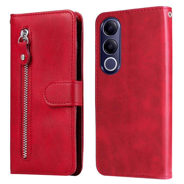 Fashion Calf Texture Zipper Leather Phone Case, For vivo Y600 Pro 5G, For vivo Y21 5G 2026 / vivo Y05 4G, For vivo V70 FE 5G, For vivo S50 5G / V70 5G, For vivo Y500 Pro 5G, For vivo X300 Pro, For vivo X300, For vivo V60 Lite 4G / 5G, For vivo Y31 5G 2025
