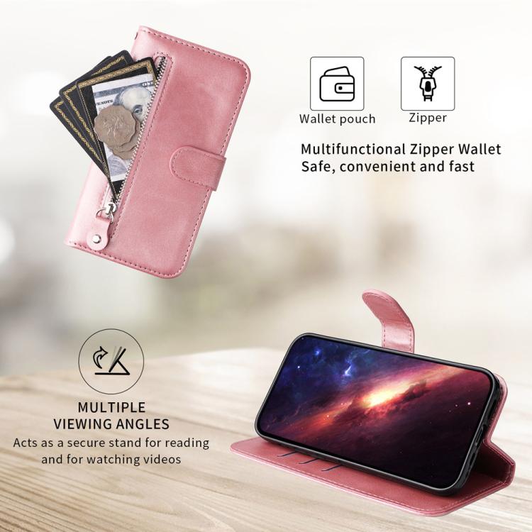 Fashion Calf Texture Zipper Leather Phone Case, For vivo Y600 Pro 5G, For vivo Y21 5G 2026 / vivo Y05 4G, For vivo V70 FE 5G, For vivo S50 5G / V70 5G, For vivo Y500 Pro 5G, For vivo X300 Pro, For vivo X300, For vivo V60 Lite 4G / 5G, For vivo Y31 5G 2025
