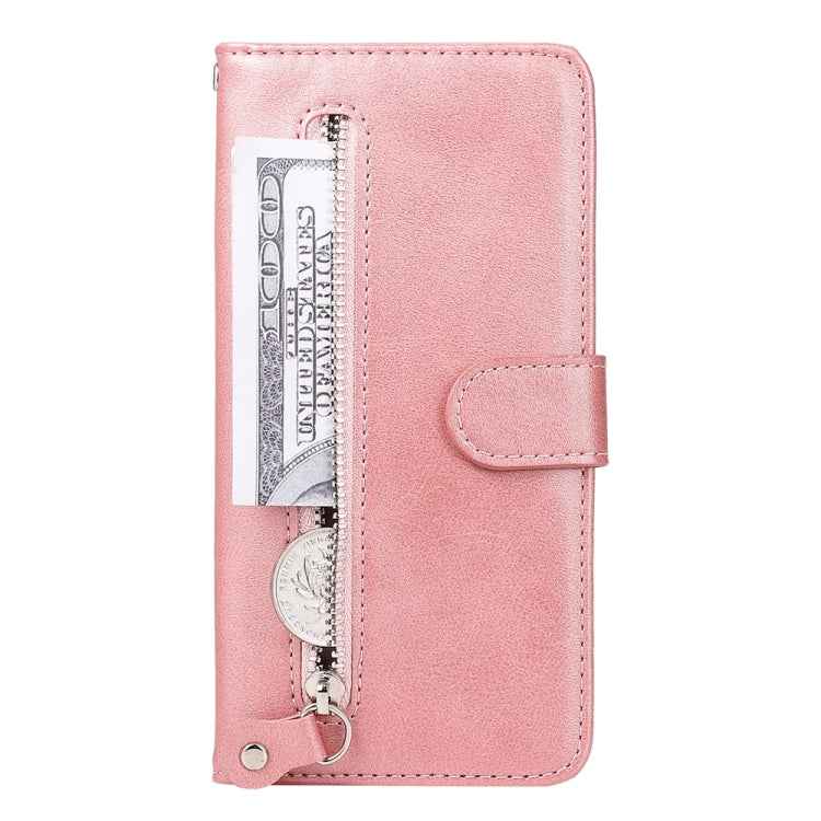 Fashion Calf Texture Zipper Leather Phone Case, For Google Pixel 7