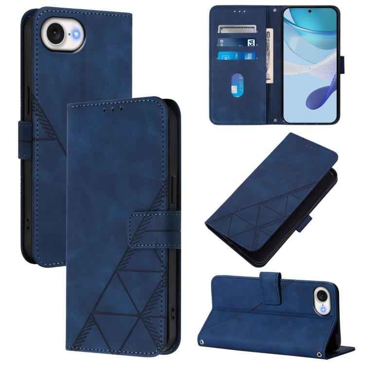 Crossbody 3D Embossed Flip Leather Phone Case, For iPhone 16e / 17e, For iPhone 17 Pro Max, For iPhone 17 Pro, For iPhone 17, For iPhone Air, For iPhone 16 Pro Max, For iPhone 16 Pro, For iPhone 16 Plus