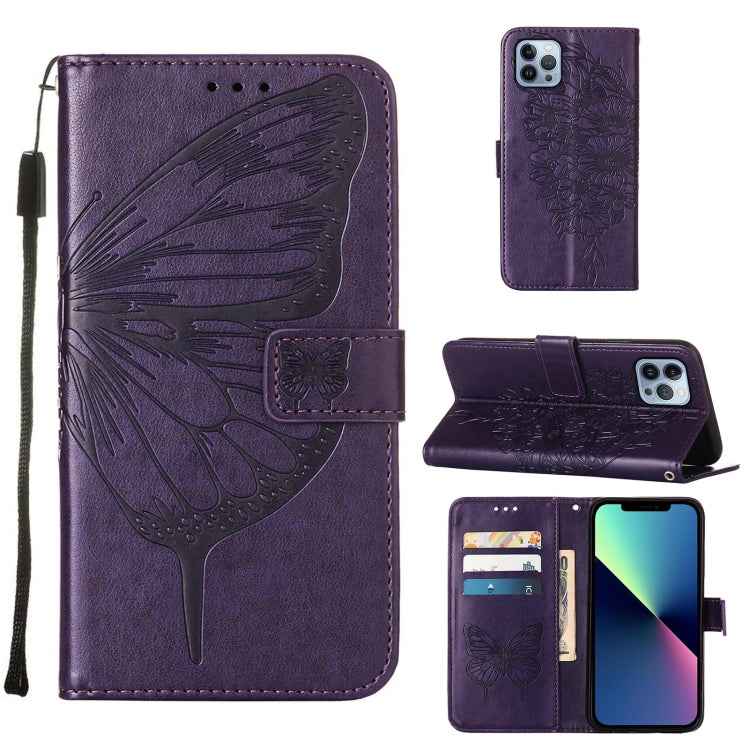 Embossed Butterfly Leather Phone Case, For iPhone 16 Pro, For iPhone 16 Plus, For iPhone 16, For iPhone 15 Pro Max, For iPhone 15 Pro, For iPhone 15 Plus
