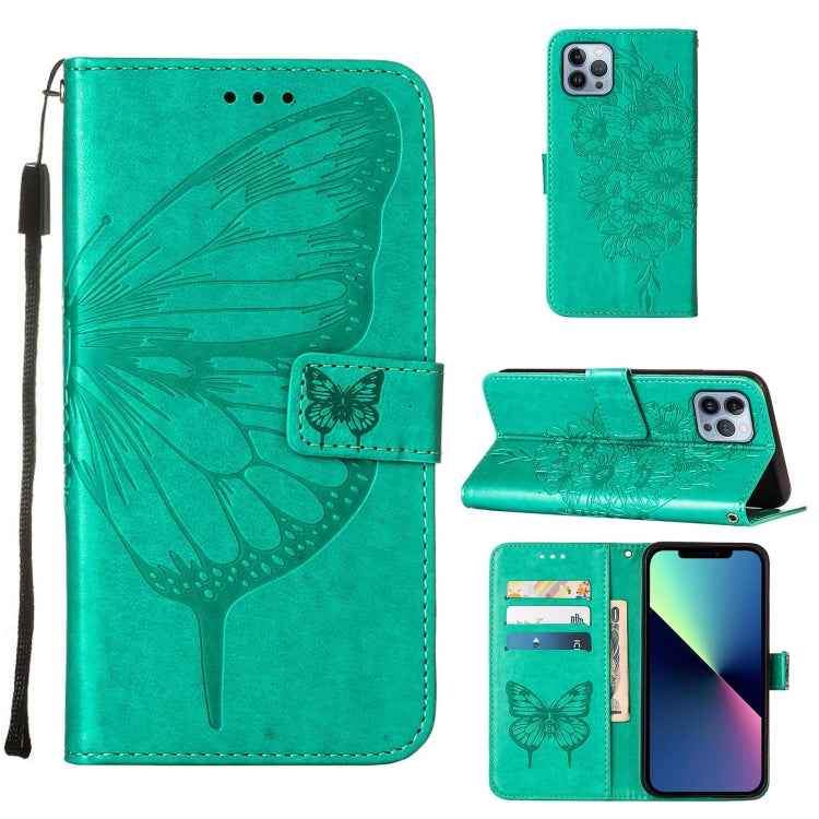 Embossed Butterfly Leather Phone Case, For iPhone 16 Pro, For iPhone 16 Plus, For iPhone 16, For iPhone 15 Pro Max, For iPhone 15 Pro, For iPhone 15 Plus