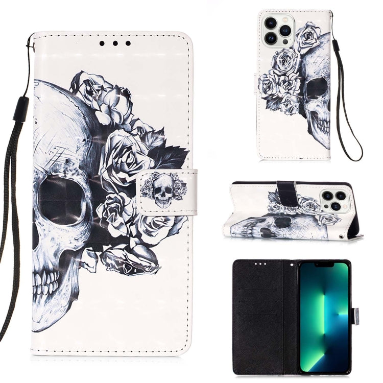 3D Painting Horizontal Flip Leather Phone Case, For iPhone 16 Pro, For iPhone 16 Plus, For iPhone 16, For iPhone 15 Pro Max, For iPhone 15 Pro, For iPhone 15 Plus