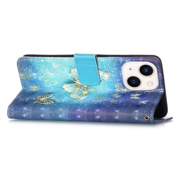 3D Painting Horizontal Flip Leather Phone Case, For iPhone 15, For iPod Touch 7 / 6 / 5