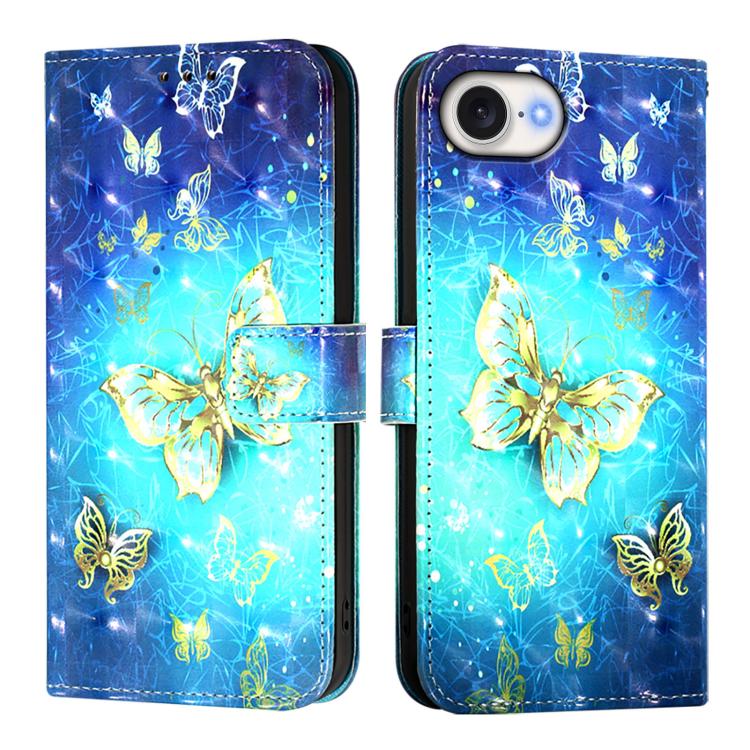 3D Painting Horizontal Flip Leather Phone Case, For iPhone 17e / 16e, For iPhone 17 Pro Max, For iPhone 17 Pro, For iPhone 17, For iPhone Air, For iPhone 16 Pro Max