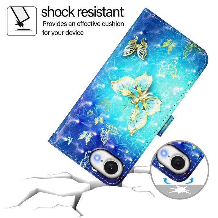 3D Painting Horizontal Flip Leather Phone Case, For iPhone 17e / 16e, For iPhone 17 Pro Max, For iPhone 17 Pro, For iPhone 17, For iPhone Air, For iPhone 16 Pro Max