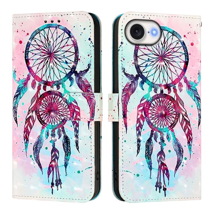 3D Painting Horizontal Flip Leather Phone Case, For iPhone 17e / 16e, For iPhone 17 Pro Max, For iPhone 17 Pro, For iPhone 17, For iPhone Air, For iPhone 16 Pro Max