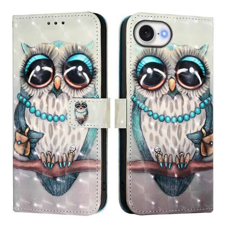 3D Painting Horizontal Flip Leather Phone Case, For iPhone 17e / 16e, For iPhone 17 Pro Max, For iPhone 17 Pro, For iPhone 17, For iPhone Air, For iPhone 16 Pro Max