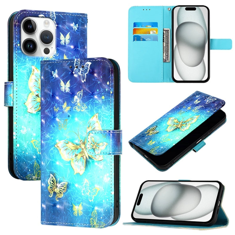 3D Painting Horizontal Flip Leather Phone Case, For iPhone 17e / 16e, For iPhone 17 Pro Max, For iPhone 17 Pro, For iPhone 17, For iPhone Air, For iPhone 16 Pro Max