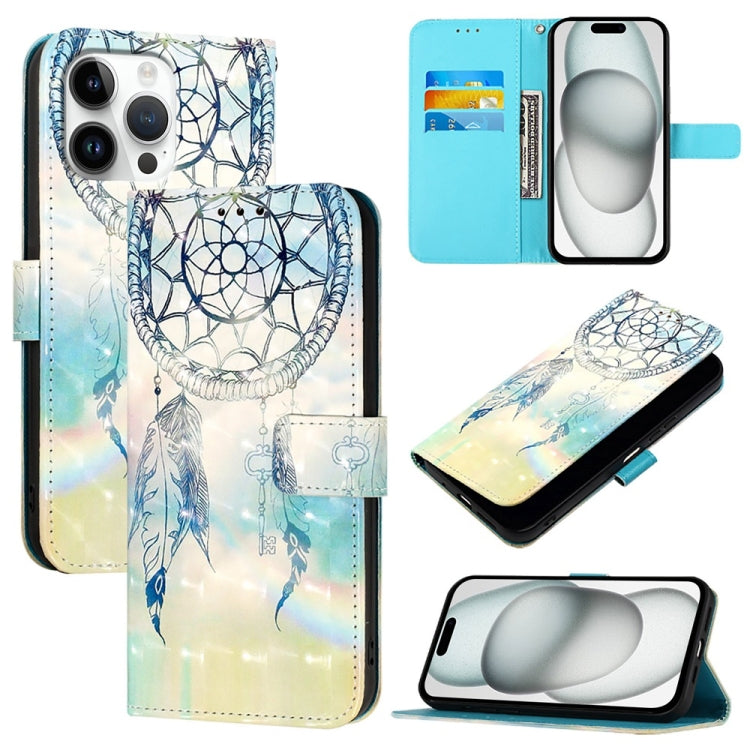 3D Painting Horizontal Flip Leather Phone Case, For iPhone 17e / 16e, For iPhone 17 Pro Max, For iPhone 17 Pro, For iPhone 17, For iPhone Air, For iPhone 16 Pro Max