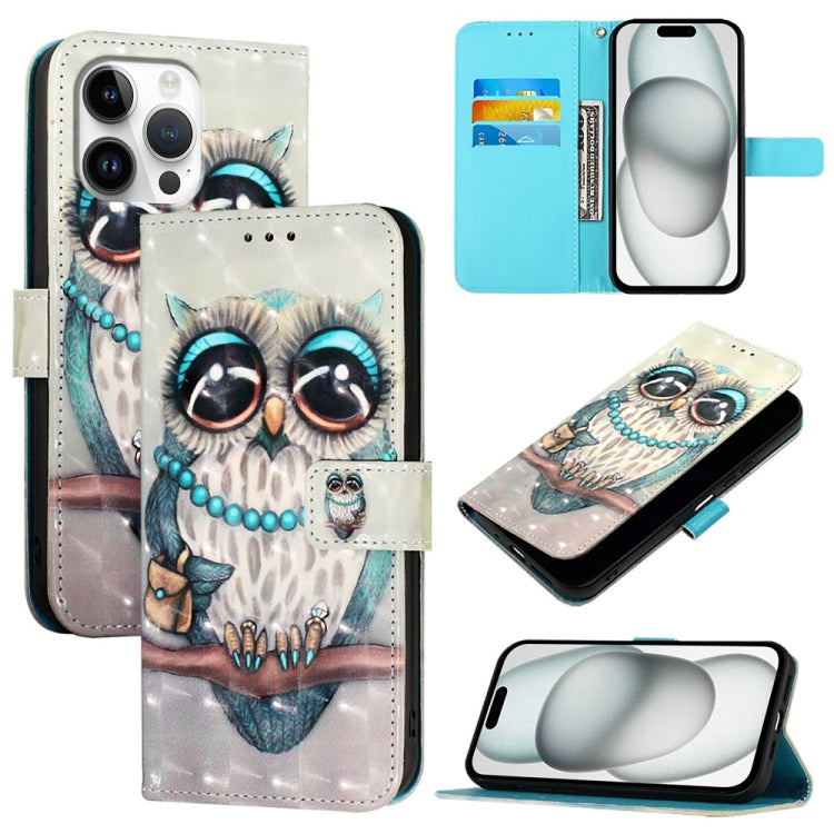 3D Painting Horizontal Flip Leather Phone Case, For iPhone 17e / 16e, For iPhone 17 Pro Max, For iPhone 17 Pro, For iPhone 17, For iPhone Air, For iPhone 16 Pro Max