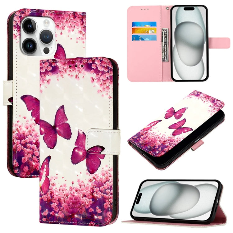 3D Painting Horizontal Flip Leather Phone Case, For iPhone 17e / 16e, For iPhone 17 Pro Max, For iPhone 17 Pro, For iPhone 17, For iPhone Air, For iPhone 16 Pro Max
