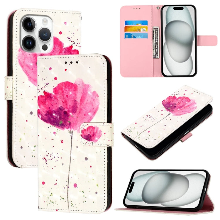 3D Painting Horizontal Flip Leather Phone Case, For iPhone 17e / 16e, For iPhone 17 Pro Max, For iPhone 17 Pro, For iPhone 17, For iPhone Air, For iPhone 16 Pro Max