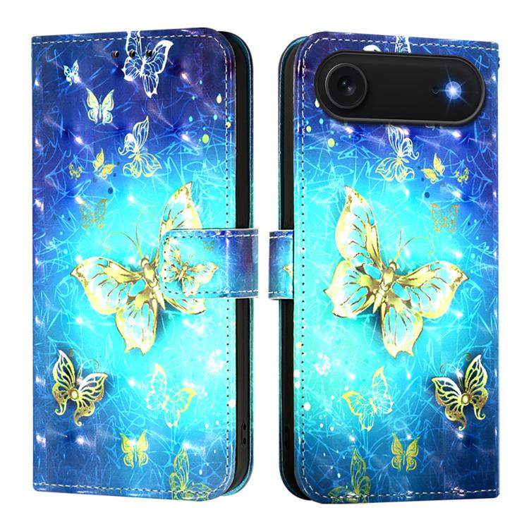 3D Painting Horizontal Flip Leather Phone Case, For iPhone 17e / 16e, For iPhone 17 Pro Max, For iPhone 17 Pro, For iPhone 17, For iPhone Air, For iPhone 16 Pro Max