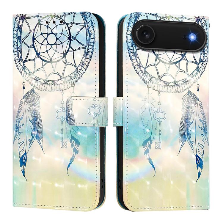 3D Painting Horizontal Flip Leather Phone Case, For iPhone 17e / 16e, For iPhone 17 Pro Max, For iPhone 17 Pro, For iPhone 17, For iPhone Air, For iPhone 16 Pro Max