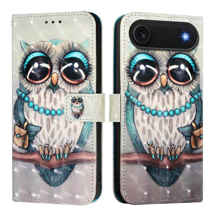 3D Painting Horizontal Flip Leather Phone Case, For iPhone 17e / 16e, For iPhone 17 Pro Max, For iPhone 17 Pro, For iPhone 17, For iPhone Air, For iPhone 16 Pro Max