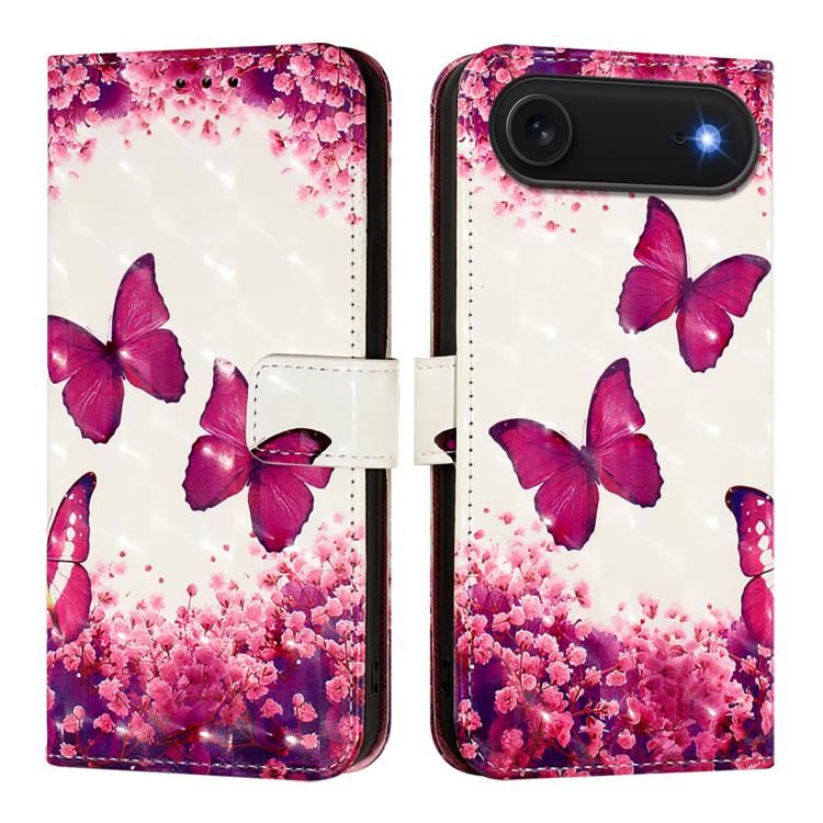 3D Painting Horizontal Flip Leather Phone Case, For iPhone 17e / 16e, For iPhone 17 Pro Max, For iPhone 17 Pro, For iPhone 17, For iPhone Air, For iPhone 16 Pro Max