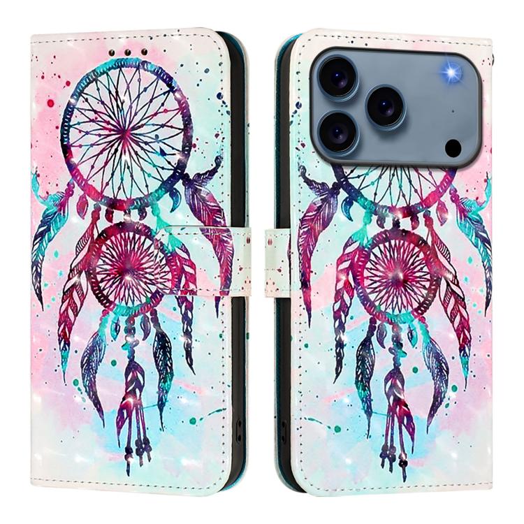 3D Painting Horizontal Flip Leather Phone Case, For iPhone 17e / 16e, For iPhone 17 Pro Max, For iPhone 17 Pro, For iPhone 17, For iPhone Air, For iPhone 16 Pro Max
