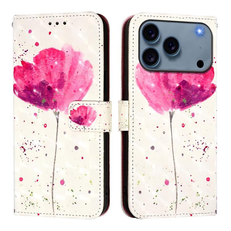 3D Painting Horizontal Flip Leather Phone Case, For iPhone 17e / 16e, For iPhone 17 Pro Max, For iPhone 17 Pro, For iPhone 17, For iPhone Air, For iPhone 16 Pro Max