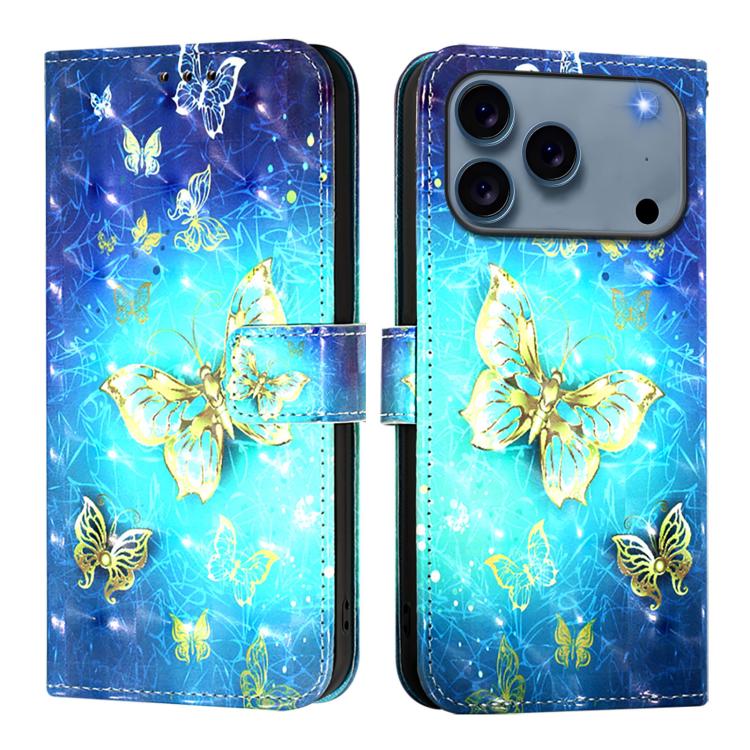 3D Painting Horizontal Flip Leather Phone Case, For iPhone 17e / 16e, For iPhone 17 Pro Max, For iPhone 17 Pro, For iPhone 17, For iPhone Air, For iPhone 16 Pro Max