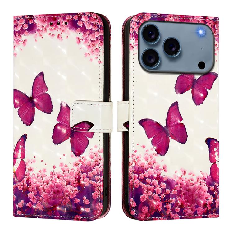 3D Painting Horizontal Flip Leather Phone Case, For iPhone 17e / 16e, For iPhone 17 Pro Max, For iPhone 17 Pro, For iPhone 17, For iPhone Air, For iPhone 16 Pro Max