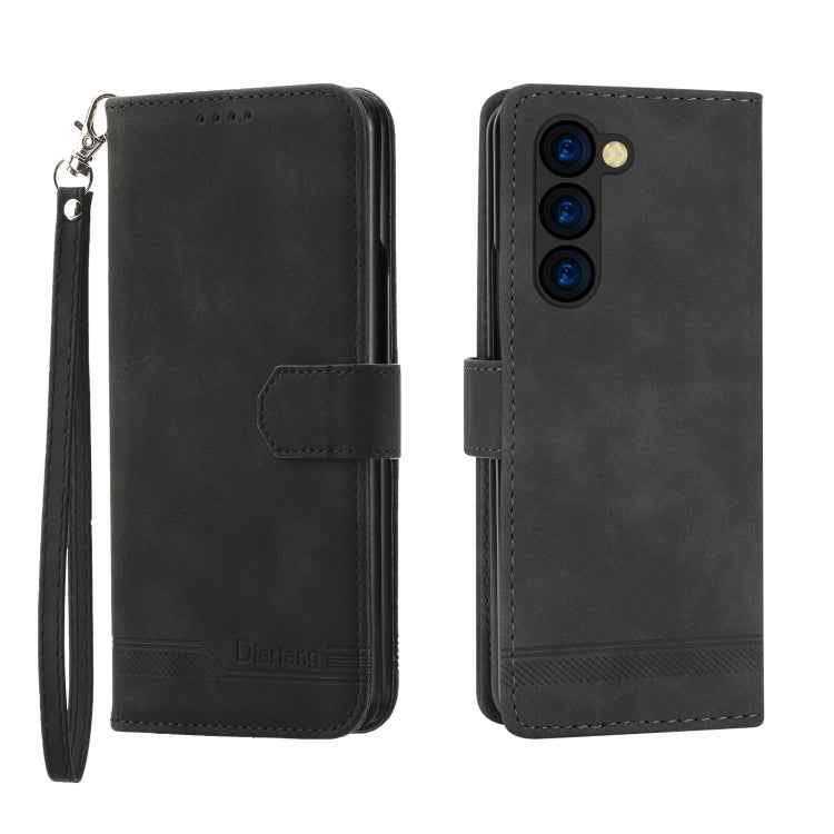 Dierfeng Dream Line TPU + PU Leather Phone Case, For Samsung Galaxy Z Flip6 / Flip7 FE, For Samsung Galaxy Z Fold6, For Samsung Galaxy Z Fold5, For Samsung Galaxy Z Flip5