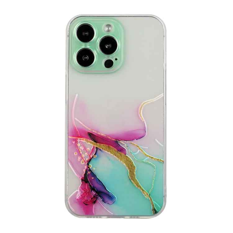 Hollow Marble Pattern TPU Straight Edge Phone Case