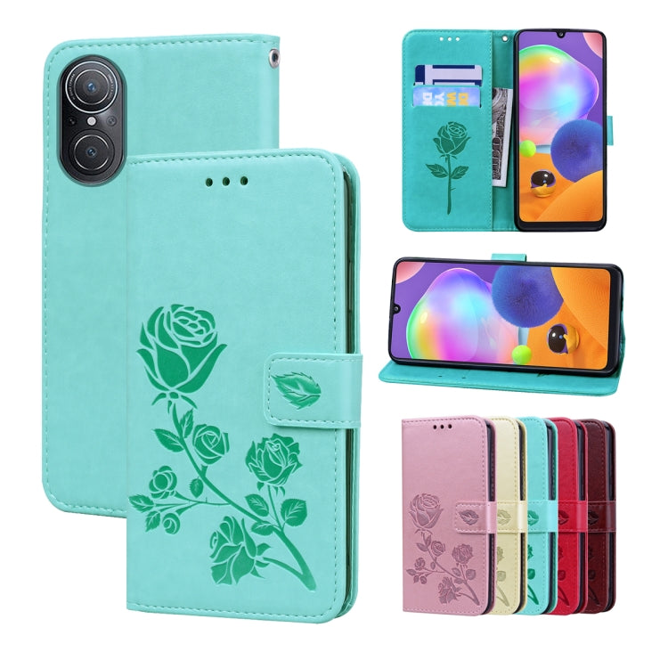 Rose Embossed Flip PU Leather Phone Case, For Honor 50 SE
