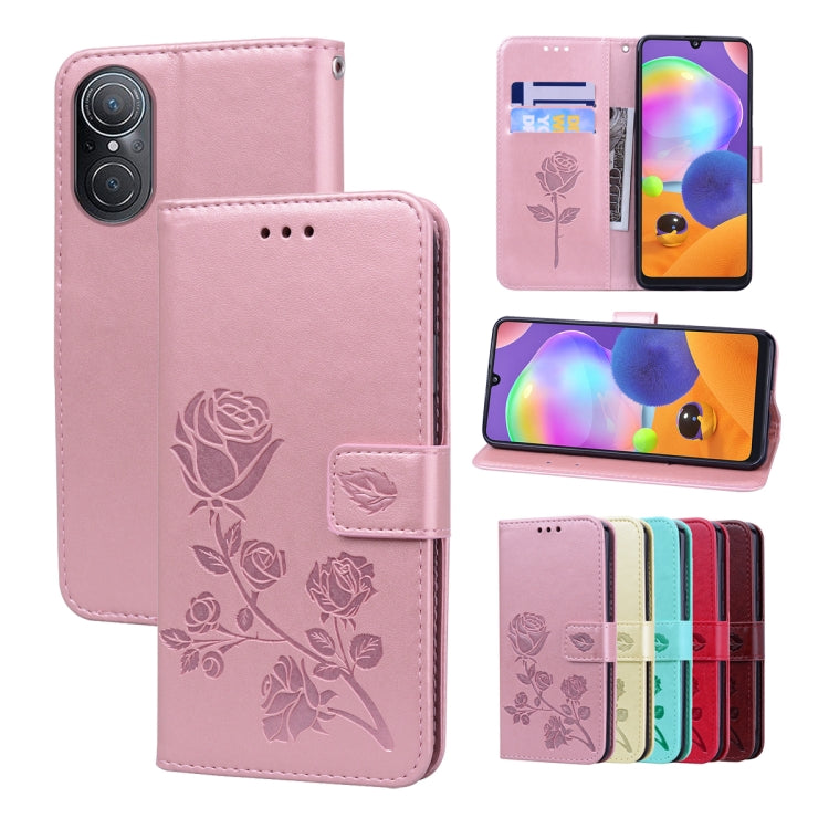 Rose Embossed Flip PU Leather Phone Case, For Honor 50 SE