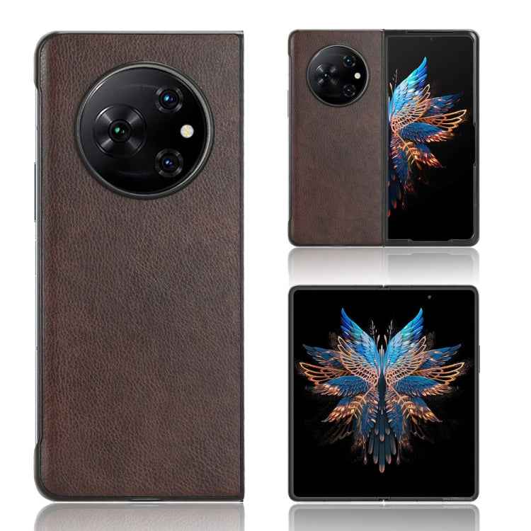 Litchi Texture Back Cover Phone Case, For Tecno Phantom V Fold