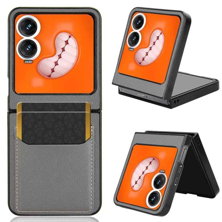 Litchi Texture Card Slots Back Cover Phone Case, For Tecno Phantom V Flip2, For Tecno Phantom V Fold2, For Tecno Phantom V Fold